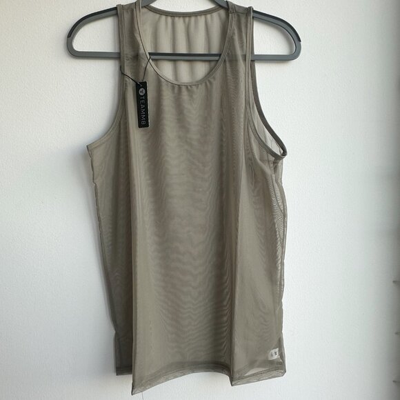 Teamm8 - Score Sheer Tank and Brief Set - Army (M) - PRICE FIRM - Picture 3 of 11